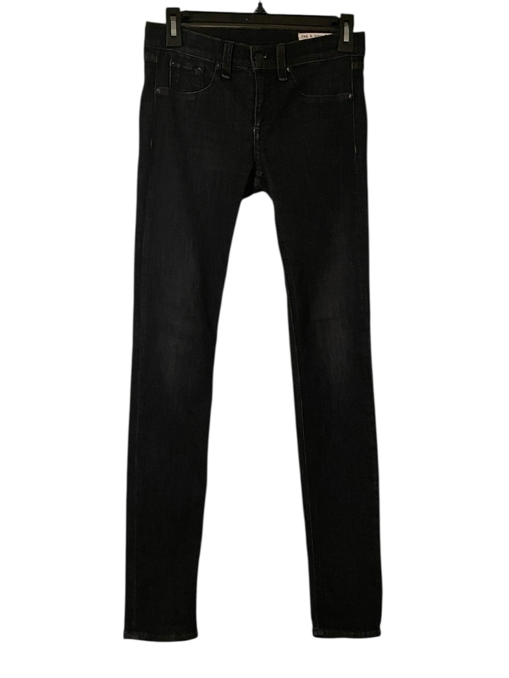 Rag‎ & Bone Women's Black Rae Ankle Crop Skinny Fit Low Rise Jeans Size 26